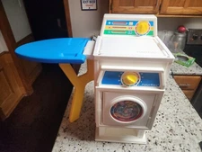 Fisher Price Laundry Center Vintage 1990 Washer Dryer Machine Pretend Play