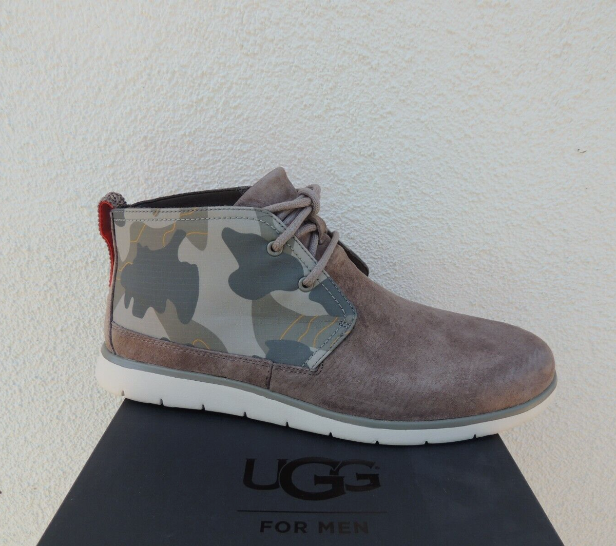 UGG BRINDLE FREAMON CAMO SUEDE CHUKKA ANKLE BOOTS, MEN US 13  display picture 1