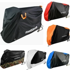 M L XL-XXXXL Motorcycle Cover Waterproof Snow Sun Dust Indoor Outdoor Protection