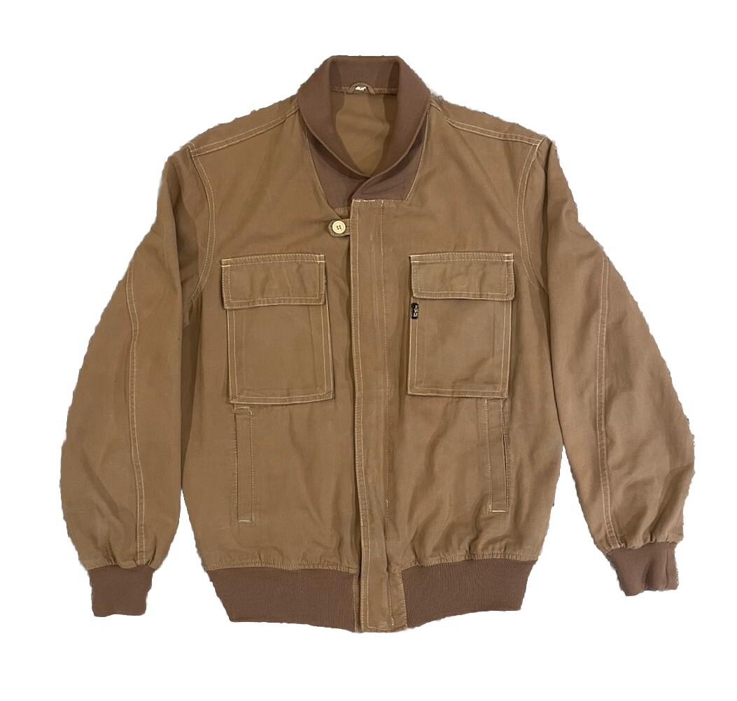 Ivy Oxford Co. Vintage Shawl Collar Mens Canvas Jacket Size 38 