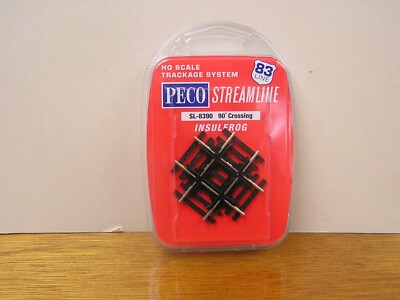 Code 83 Line -- 90-Degree Crossing  PECO Streamline SL-8390 HO Scale