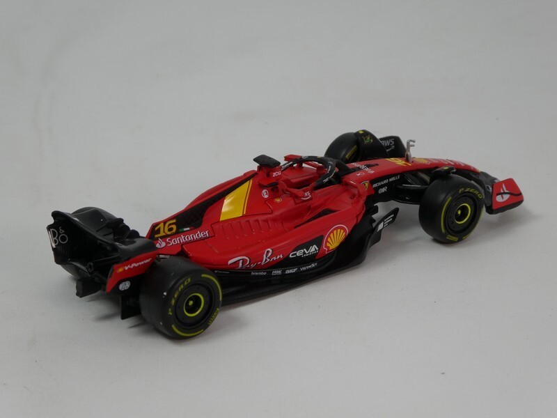 Modellino Ferrari SF-23 Charles Leclerc - Scala 1:43, DieCast, 12cm, Bburago Ufficiale - Foto 12