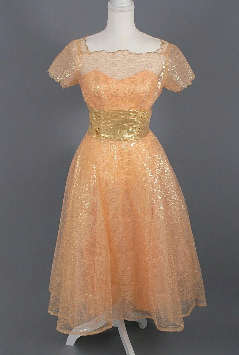 Gold Formal 1950s Vintage Dresses for Women | eBay