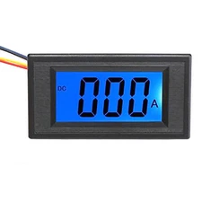 Blue LCD Digital AMP Current Panel Meter Ammeter DC 20A & Shunt
