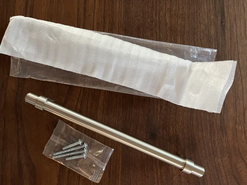 Key Grande 7-9/16" Center to Center Satin Nickel Cabinet Pull - NEW (JA-5192SN) - Picture 1 of 3