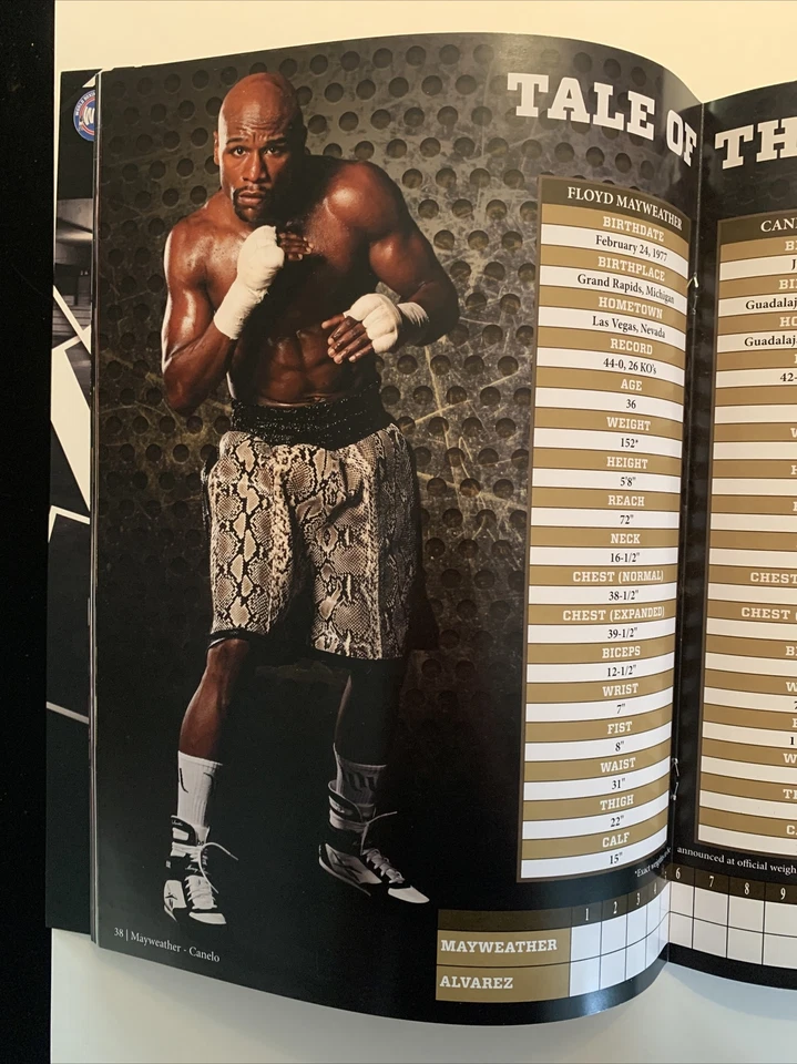 Floyd Mayweather Jr. vs Canelo Alvarez 2013 Official Program - Image 2 of 3