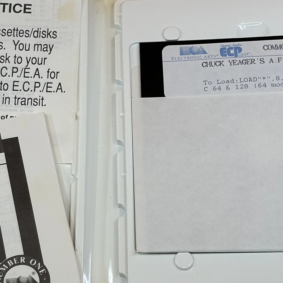 Chuck Yaegar’s Advanced Flight Trainer For Commodore 64 C64 Box Disk Working - Image 4 of 4