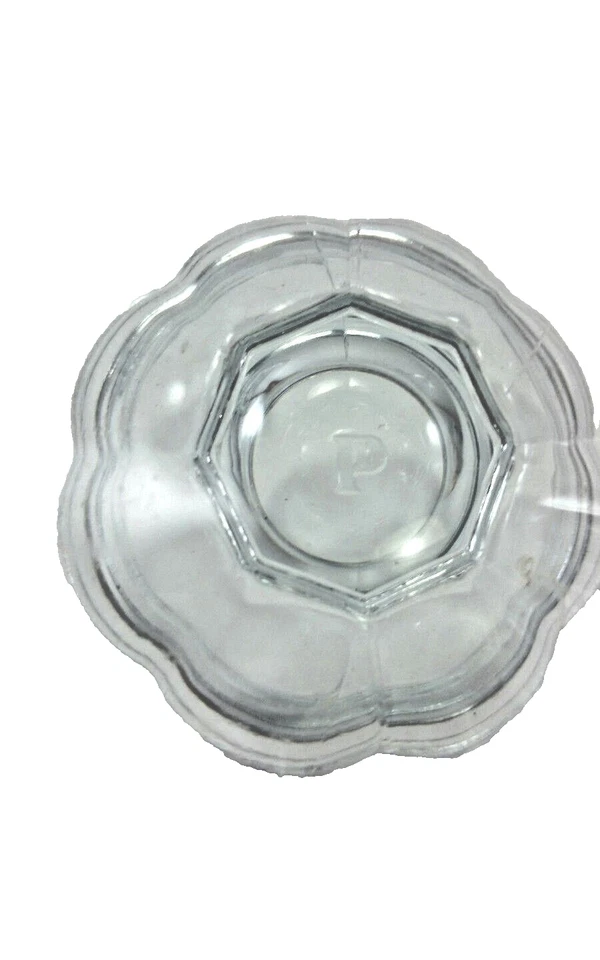 Pyrex ? Dessert Ice Cream Dessert Bowls Clear Pedestal Vintage Set 4 - Image 4 of 4