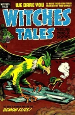 Witches Tales 28 Comic Book Cover Art Giclee Reproduction on Canvas