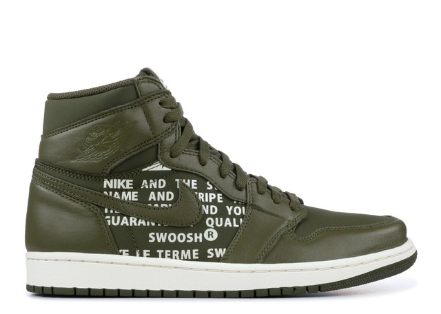 olive canvas jordan 1