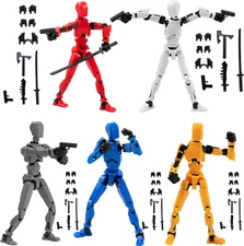 T-13 ROBOTS ACTION FIGURES TITAN 3D PRINTED MULTI JOINTED WARRIORS PRE ASSEMBLED
