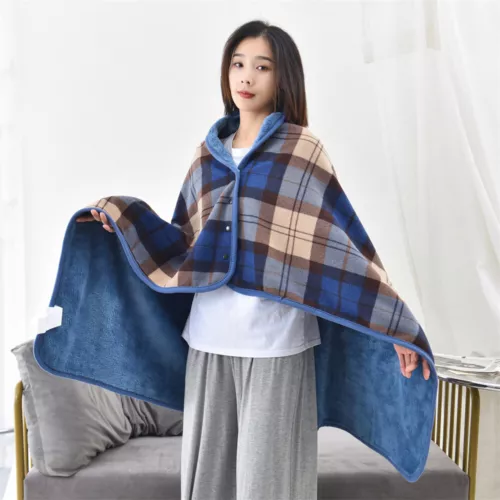 Shawls Lattice Wrap Cape Nap Cloak Blanket Gift Soft Warm Shawl Flannel Blanket - Picture 18 of 32