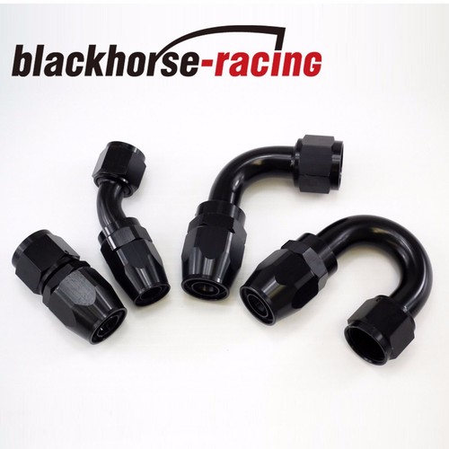 8an Fitting 2-Pack AN8 Straight Swivel Hose End Fittings – Black Anodized, For Oil & Fuel Lines 6an Fuel Line Fittings - Foto 8