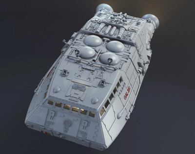 Battlestar Gallactica Shuttle 3d Modellbausatz