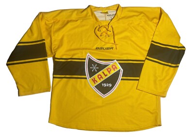 KalPa  FINLAND HOCKEY TEAM, Bauer jersey, new/tag, size MEN'S XLARGE, YELLOW