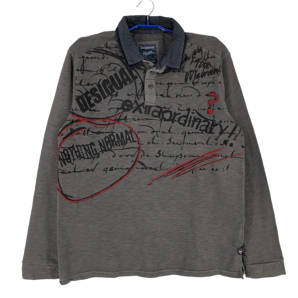 Desigual T-shirt In Cotone Uomo Colore Grigio
