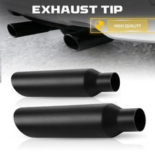 Stainless Steel Exhaust Tip 2.5inlet 4outlet Tailpipe Polished 17blacksilver Stainless Steel Exhaust Tip 2.5inlet 4outlet Tailpipe Polished 17blacksilver
