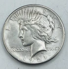 1921 Peace Silver Dollar Coin Ungraded/Circulated