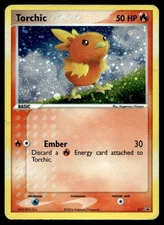 Torchic EX Deck Tin #17 Pokemon Card  Promo 50 HP Moderately Played EL
