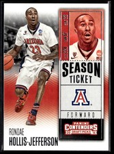 Rondae Hollis-Jefferson 2016 Panini Contenders Draft Picks #82 Arizona Wildcats