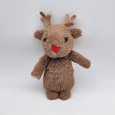 Jellycat Fluffy Reindeer - Tiny Mini 5" Peluche - Retired & Rare VHTF NEUF SA...