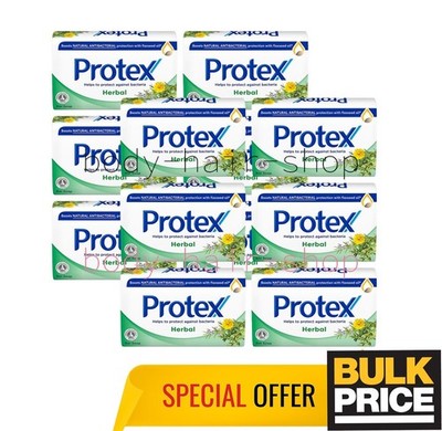 Protex Kräuterseife Bar Natural Antibakterieller Schutz Tiefenreinigung 12er ...