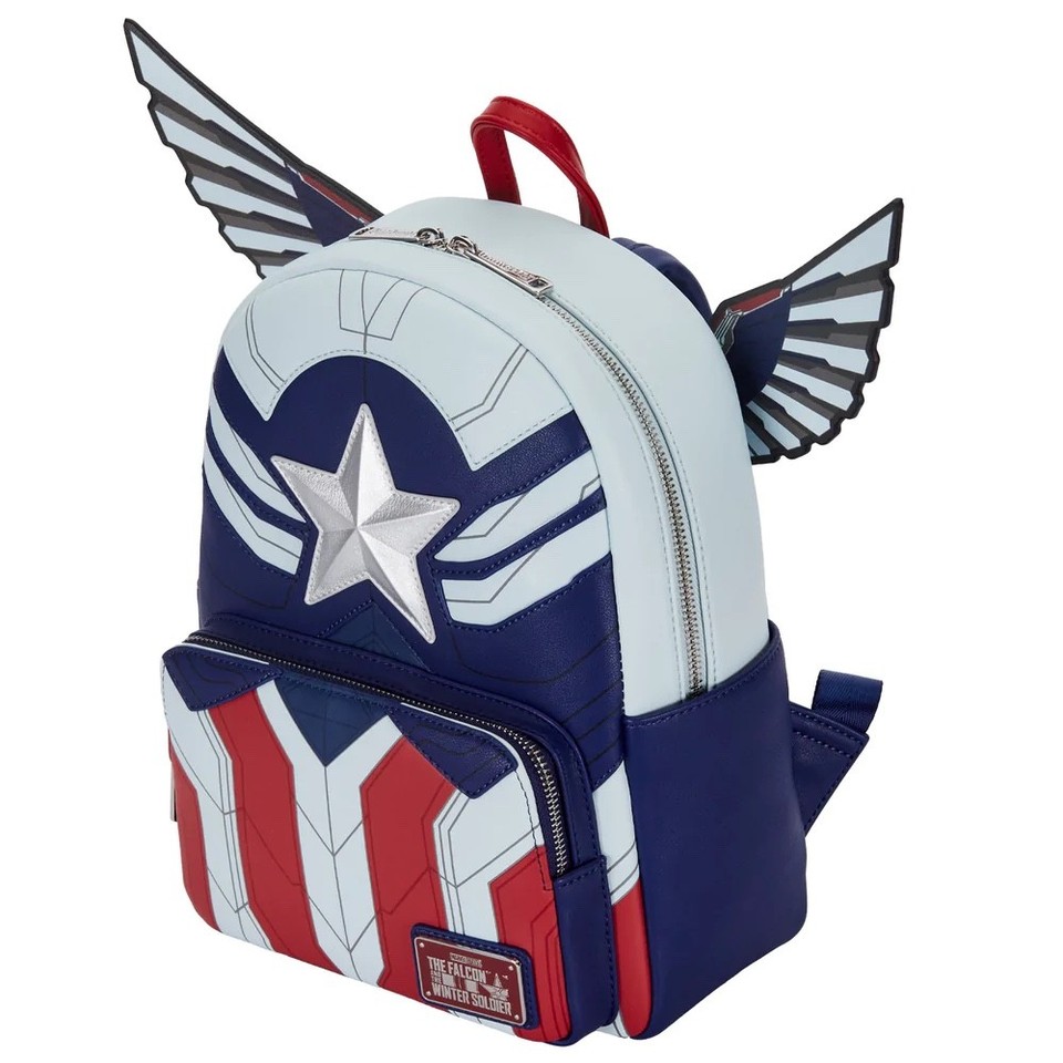 Loungefly Marvel Falcon Captain America Cosplay Mini Backpack | eBay