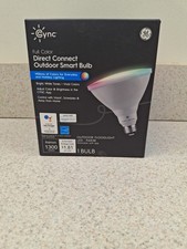 GE Cync Smart LED Flood Light Bulb PAR38 Full Color Outdoor RGB Wi-Fi