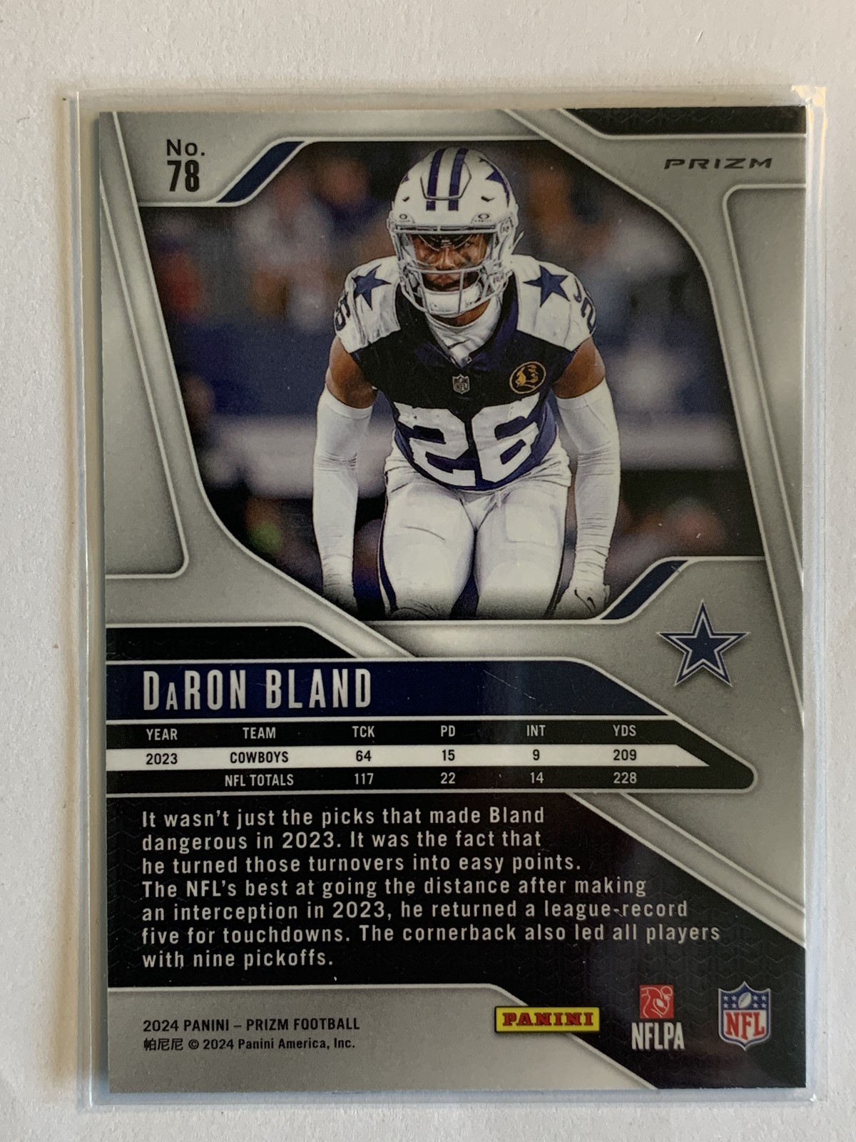 DaRon Bland - 2024 Panini Prizm Football #78 - Red White and Blue