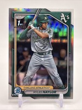 2024 Bowman - Chrome Prospects Myles Naylor #BCP-136 Refractor /499 (RC)