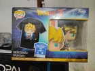 Funko Dragon Ball Z Son Goku (Wave) Metallic Pop & Tee Shirt Size XL