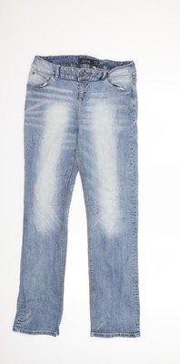 Damenjeans UK Größe 40 in Multiblu Regular Fit Straight
