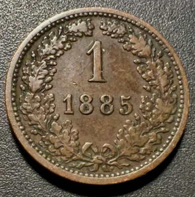 AUSTRiA (EMPiRE) - Old Copper Coin 1 Kreuzer 1885 Franz Joseph I *NiCE