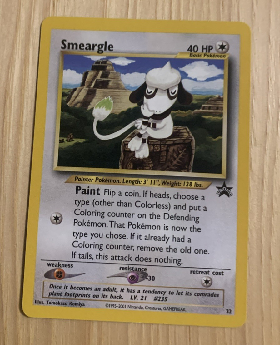 SMEARGLE 2001 POKEMON BLACK STAR PROMO CARD #32 NM