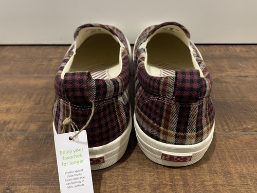 Neu Taos Rubber Soul karierte lässige Damen-Slipper aus Canvas Größe 11 M - Bild 5 von 8