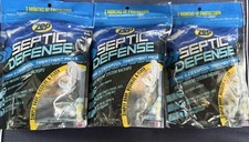 ZEP Septic Defense Tank & Cesspool Treatment Packs 12 Oz Total  (3 Bags@4 Oz Ea)