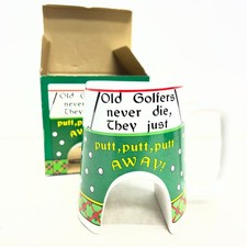 Novelty Ceramic Golf Mug with Gift Box Mugz by Ganz 021026AKT