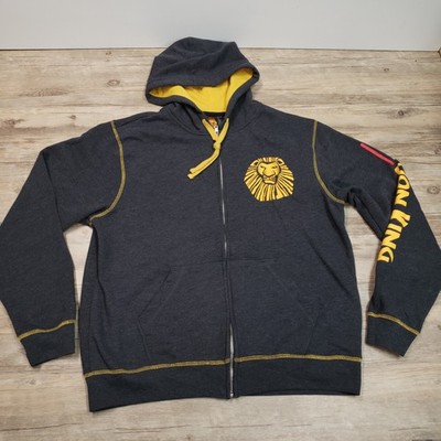 Disney Lion King Hoodie Mens Large Broadway Musical Zip Up Jacket Pullover