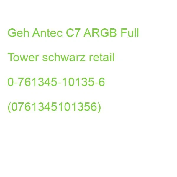 Antec Geh Mid C7 ARGB E-ATX/ATX/M-ATX/ITX o.N. BK retail 0-761345-10135-6 (07613 - Bild 2 von 2