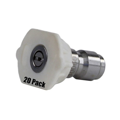 #ad 20 Pack Erie Tools Pressure Washer 1 4quot; Quick Connect 40 Degree 5.0 Nozzles $47.99
