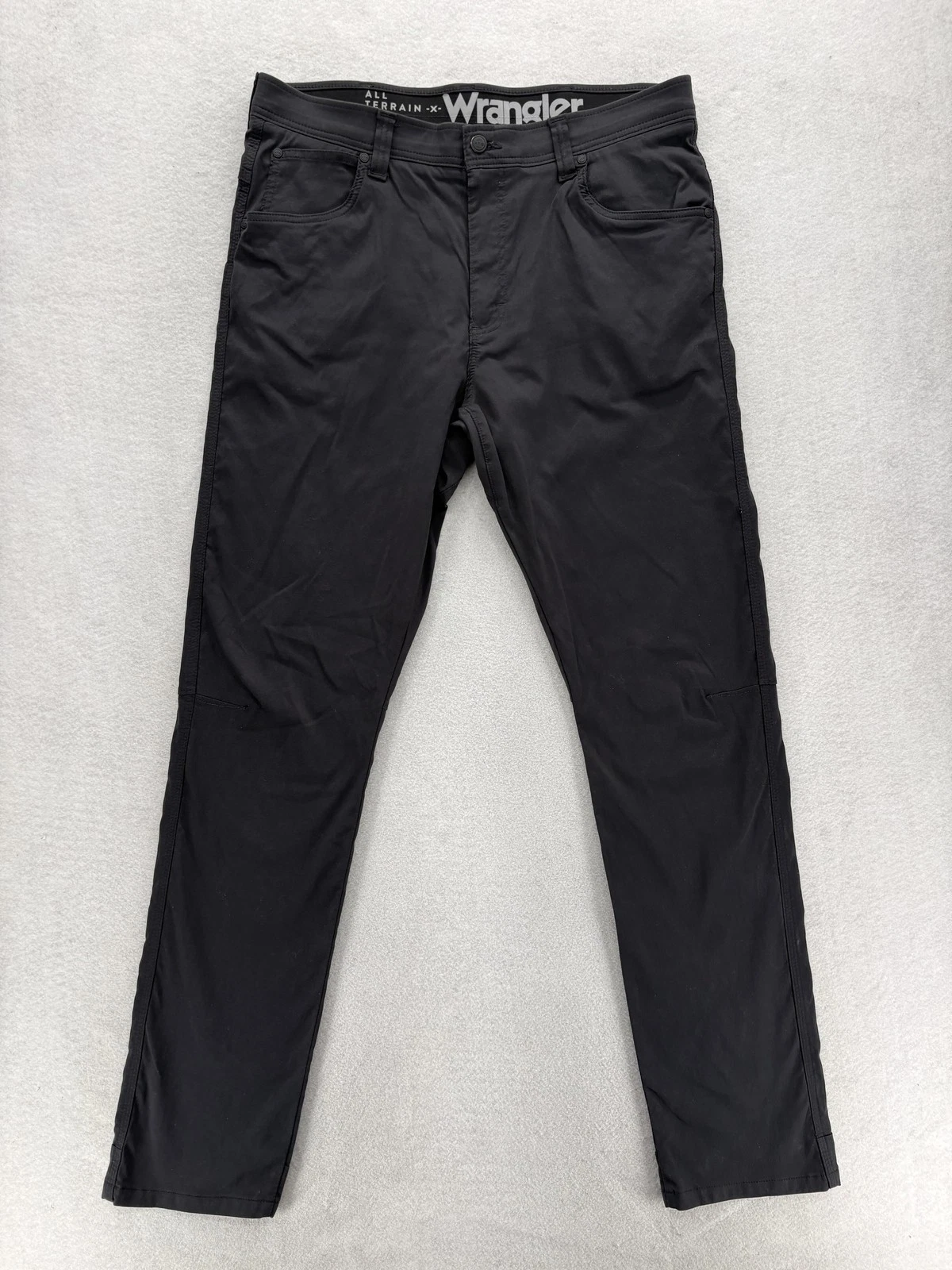 Wrangler All Terrain Gear Pants Mens 36x34 Black Stretch Nylon Hiking Tech 5-Pkt