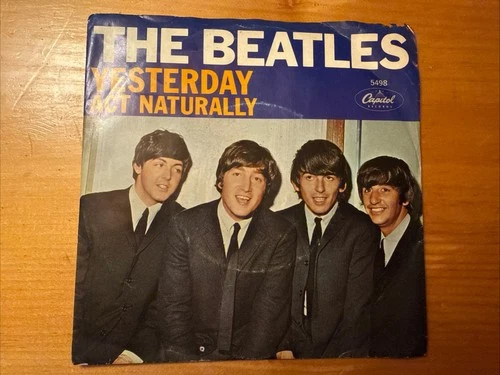 The Beatles – Yesterday/Act Naturally 1965 Capitol 5498 45 7” Vinyl NM-