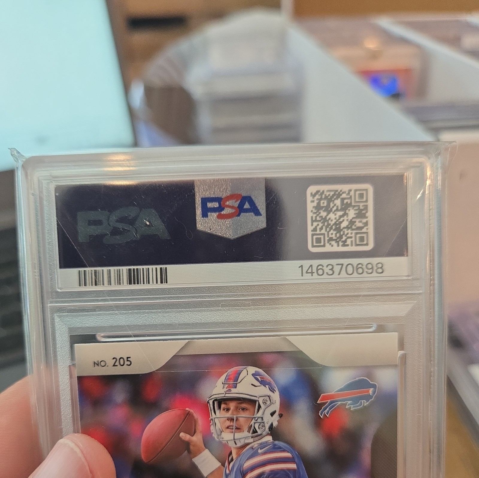 2018 Panini Prizm - PSA 9 Rookie Josh Allen #205 (RC) view 4