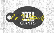 Football New York Giants - Face Painting STENCIL