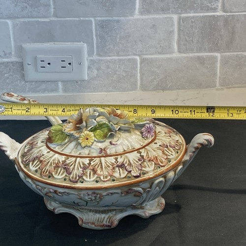 Antigua sopa Alfas firmada con cucharón y plato. - Imagen 17 de 21