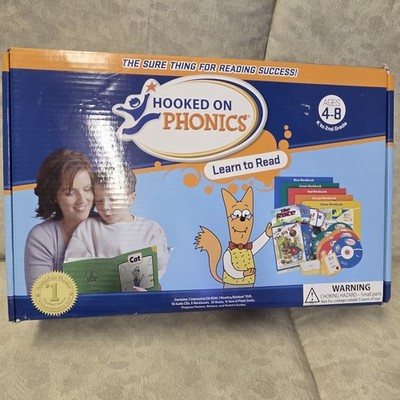 Hooked On Phonics Learn to Read Set Ages 4-8 (K - 2nd Grade)  (READ DESCRIPTION)