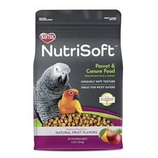 Kaytee Nutri Soft Pet Parrot  Conure Bird Food, 3 Lb Soft Texture, Natural