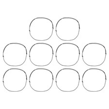 10Pcs Leather Necklace Cord Adjustable Double Knotted Rope 1.5mm Dark Brown