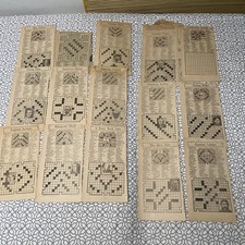 Vintage Newspaper Crossword Puzzles 1936 Napa Daily Register / Lot of 15