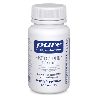 7 Keto DHEA 50 mg Capsules 60 Count Support Thermogenesis Pure Encapsulations